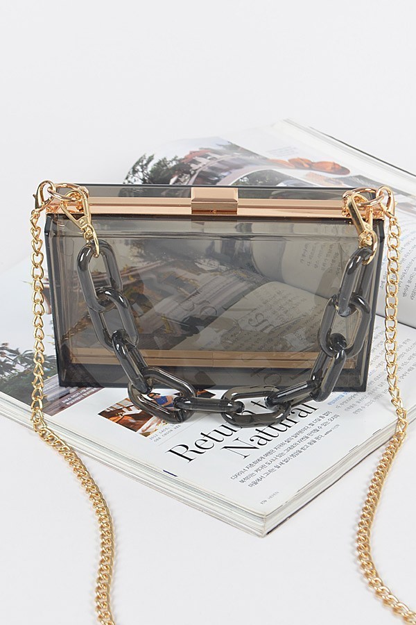 Clear acrylic box online purse wholesale